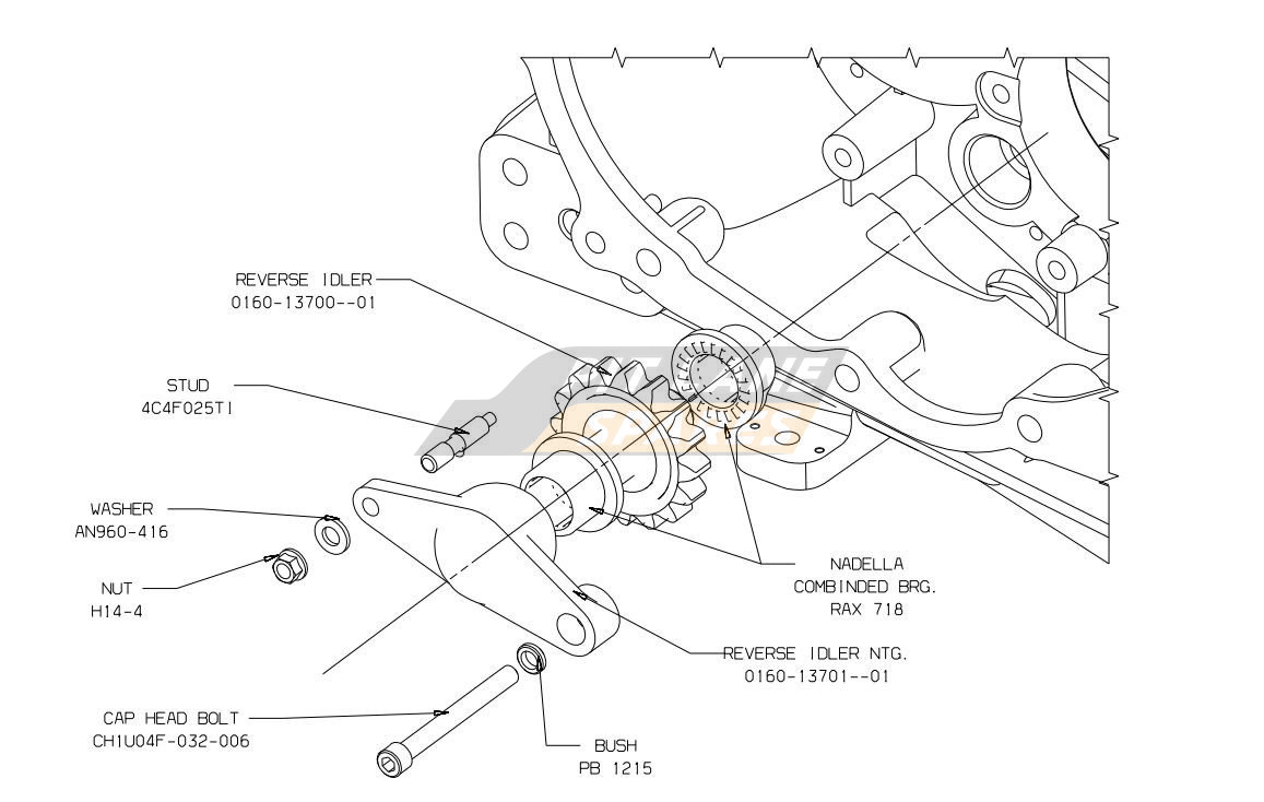 G/BOX REVERSE IDLER ASSY